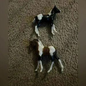 Breyer Black And Brown Bay Pinto Foals From Henry’s Our First Pony Set